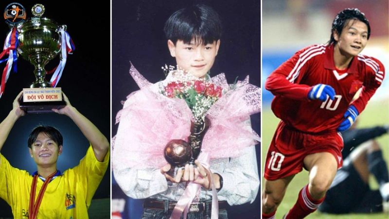 Hình ảnh cầu thủ Văn Quyến khi còn trẻ
