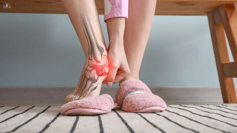 Cho gót chân tập chịu lực hoàn toàn